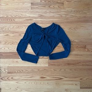 Shein twist tie crop top